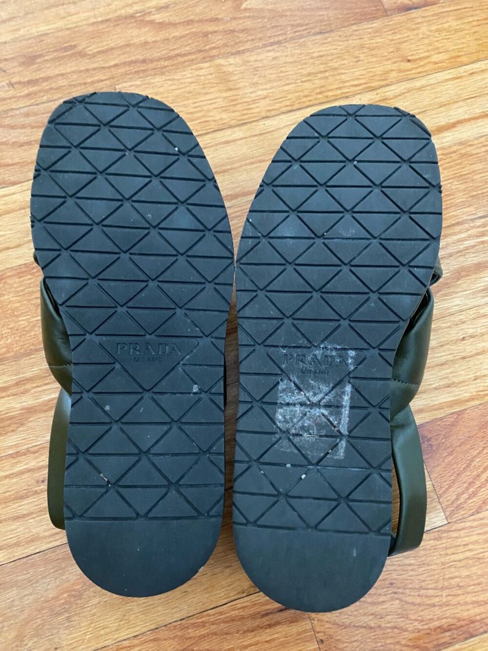 Prada Leather Slingback Sandals - Picture 4 of 5